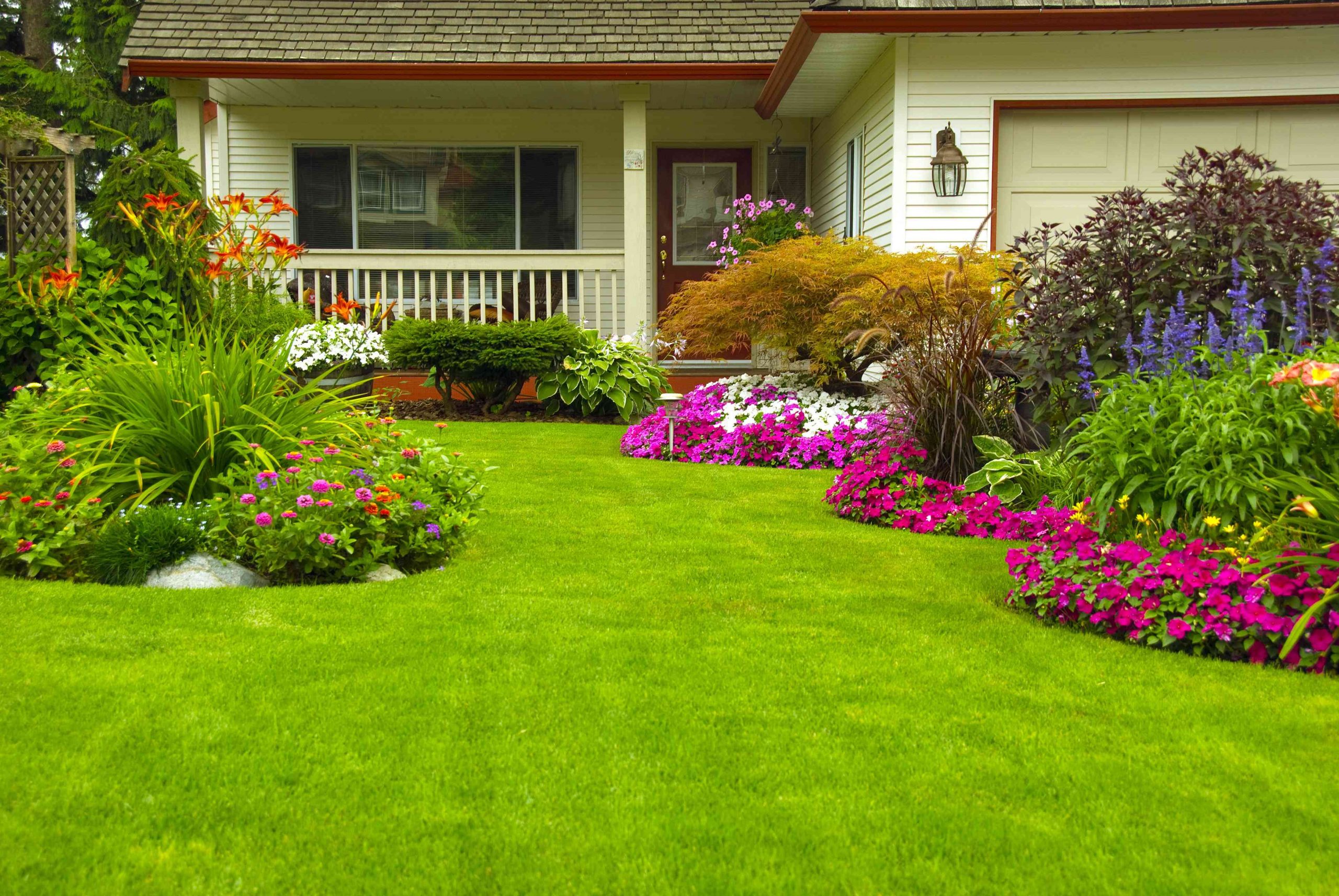 How do you build a front yard garden?