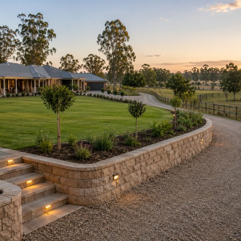 Acreage and rural-residential landscaping in Camden