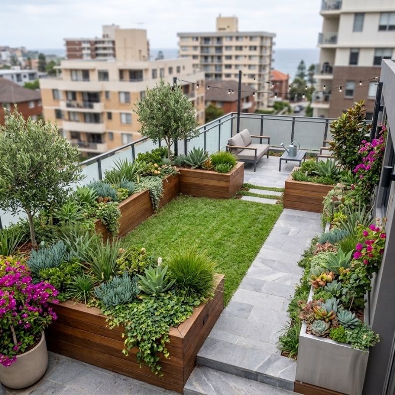 Balcony and rooftop greening around Bondi Junction