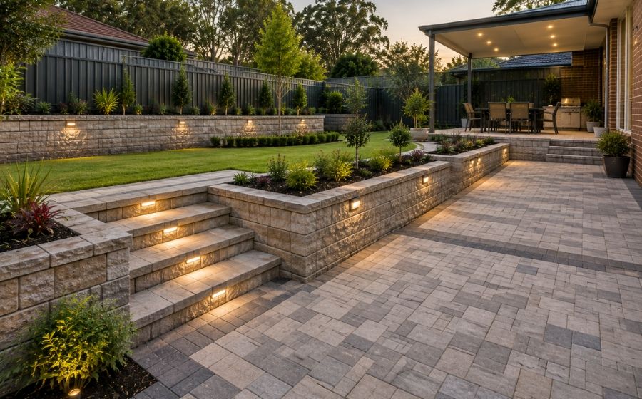 Paving, driveway or retaining wall landscaping project in Blacktown