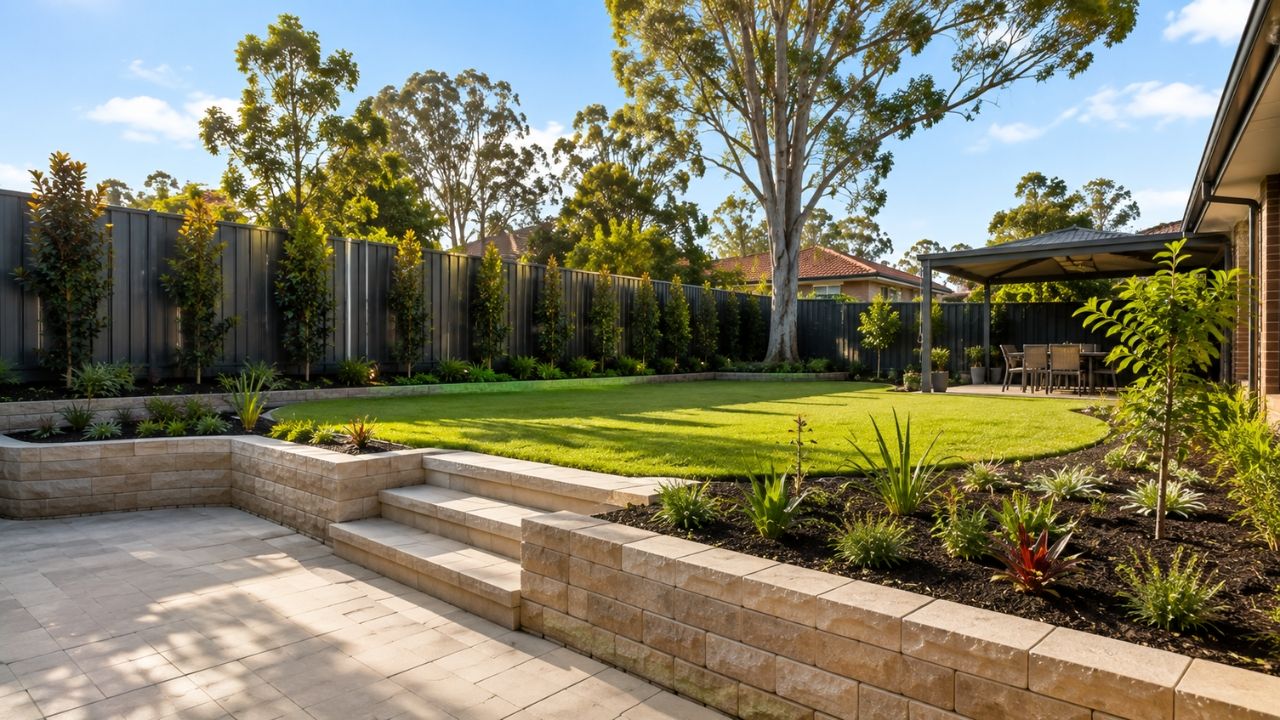 Completed landscaping project in Blacktown