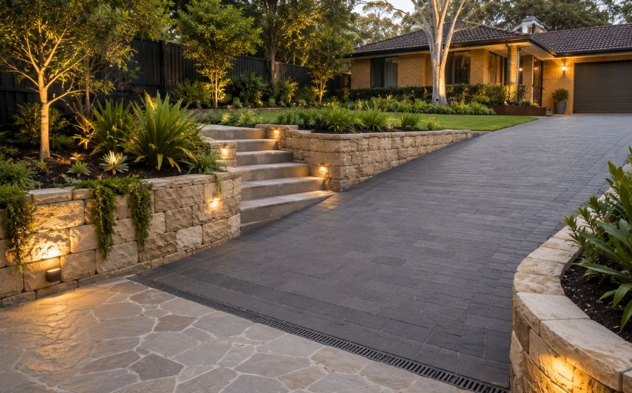 Paving driveway path or retaining wall project in Parramatta