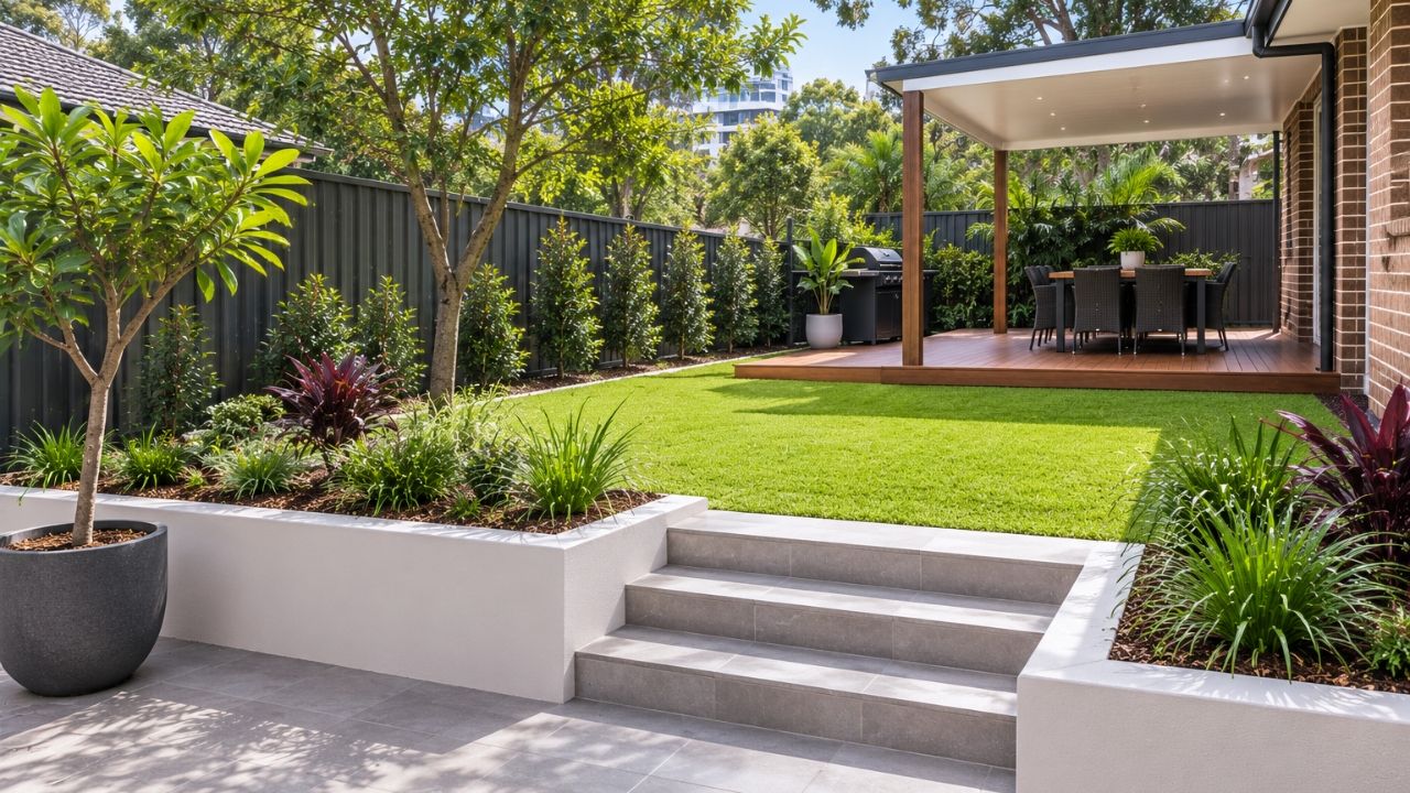 Completed landscaping project in Parramatta