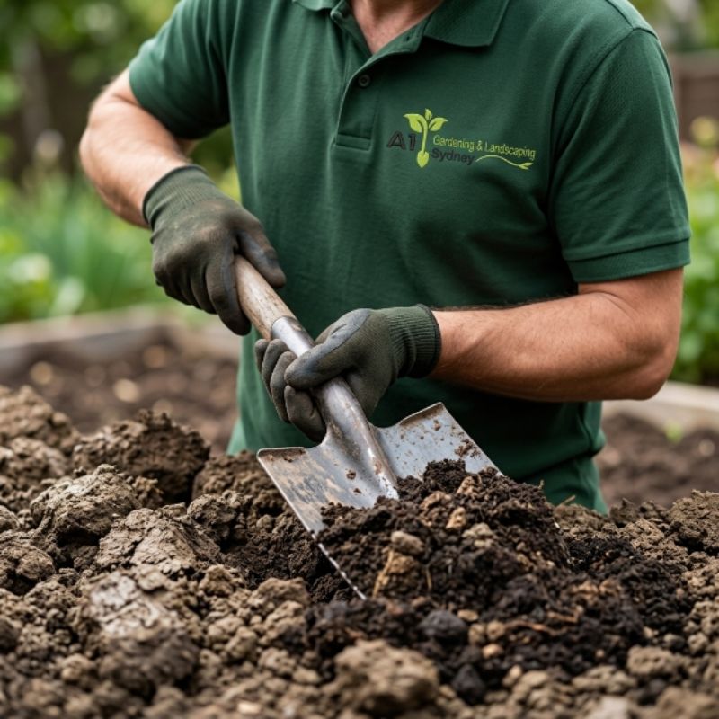 Landscaping and soil preparation for heavy clay conditions in Campbelltown