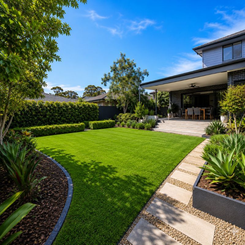 Professional landscaper in Varroville planning a landscape design project