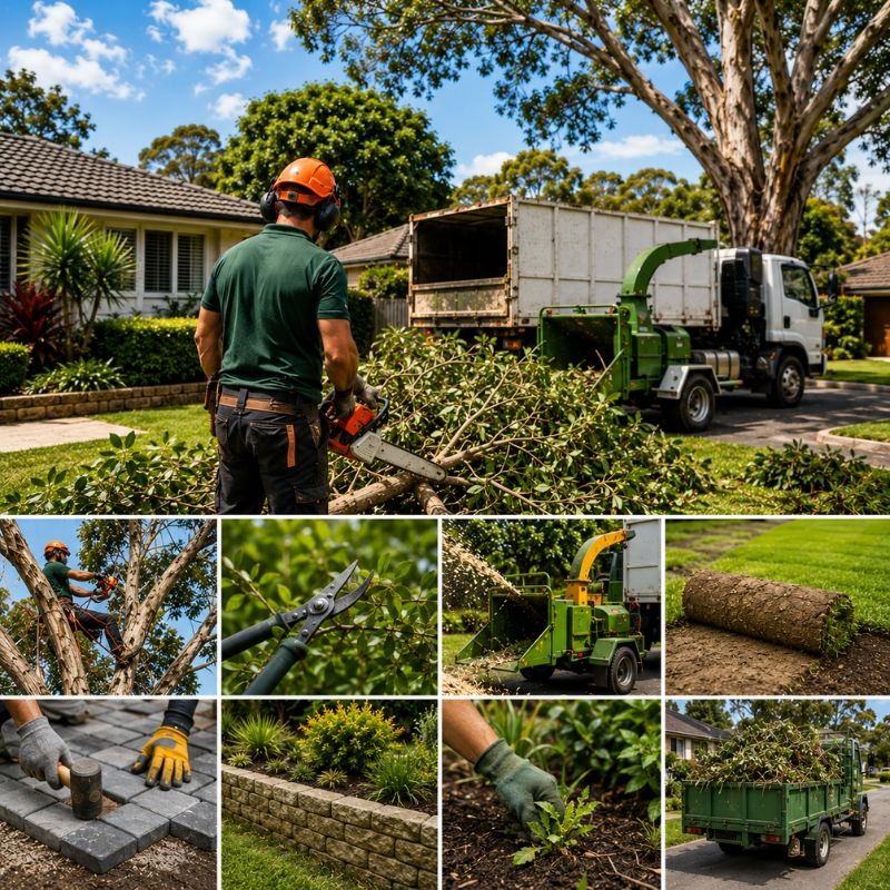 Professional Tree Worker in Glenfield completing garden maintenance