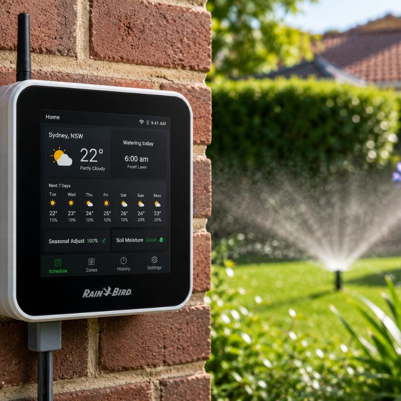Smart Wi-Fi irrigation controller programmed for Sydney climate