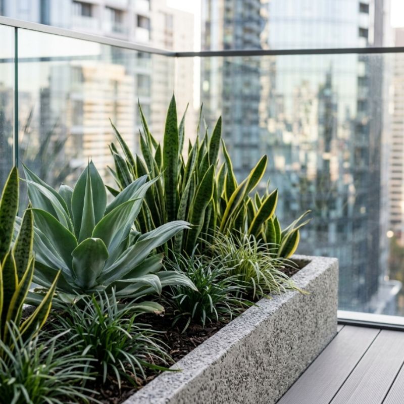 Choosing plants for shade, wind and reflected heat in Sydney CBD