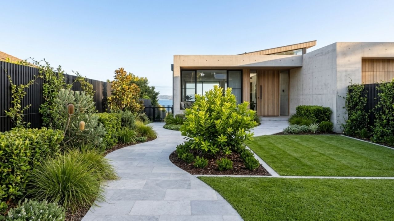 Completed landscaping project in Bayside