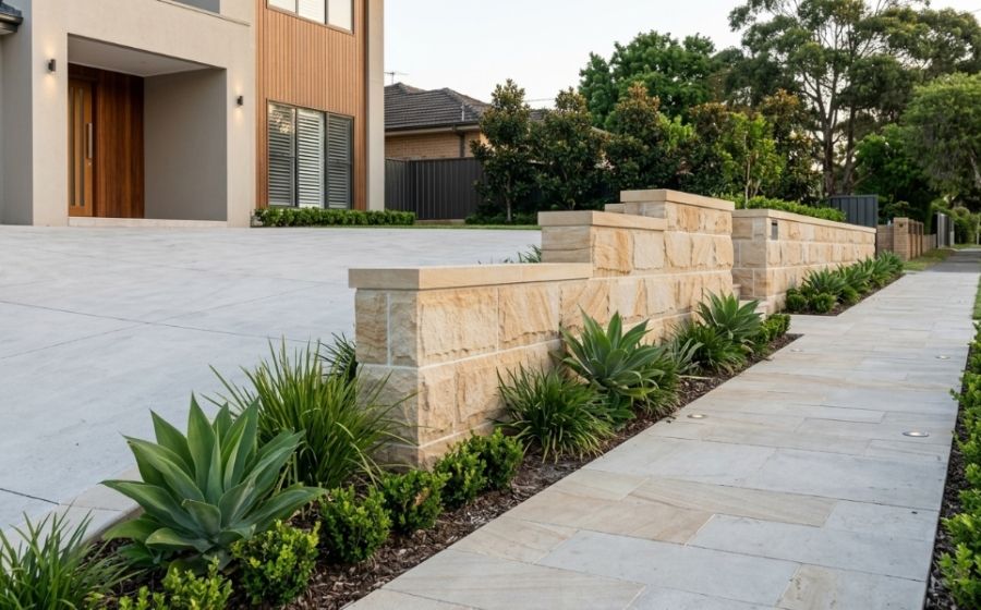 Canterbury-Bankstown paving and retaining wall project