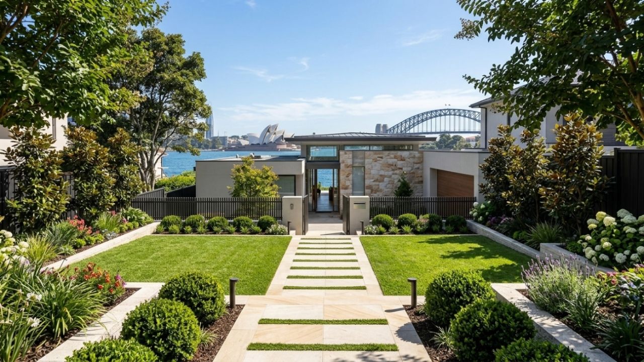 Completed landscaping project in North Sydney