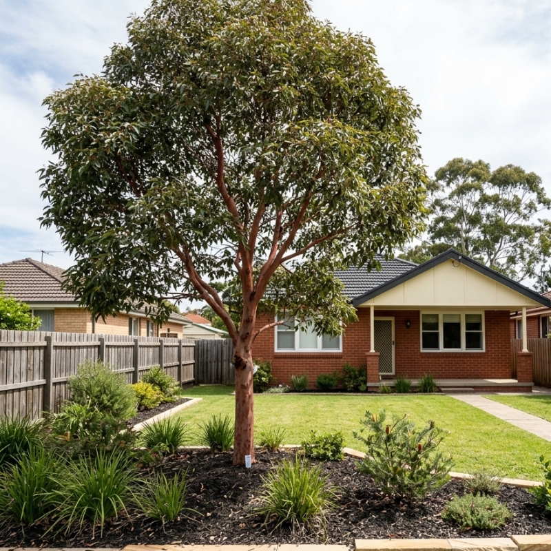 Sydney backyard with a mature tree subject to council removal rules
