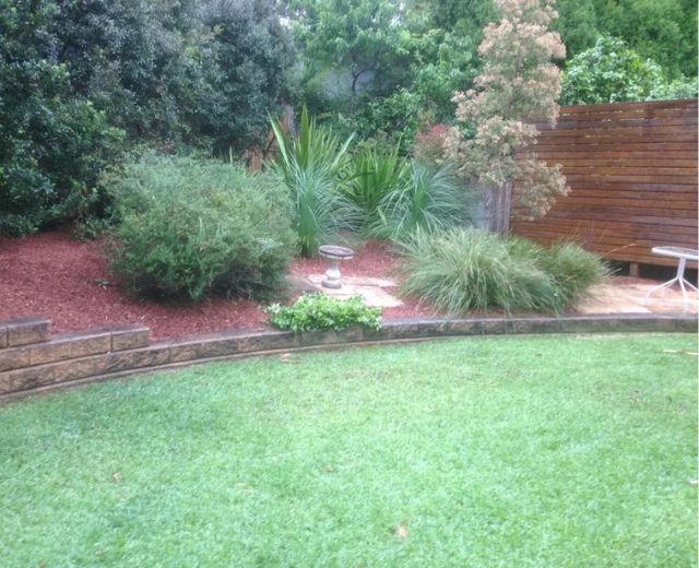 A1 gardening team or finished gardening work in Asquith