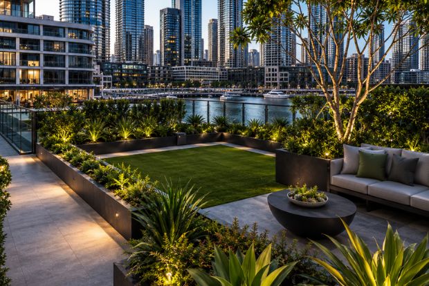 Finished A1 gardening work in Barangaroo or nearby.