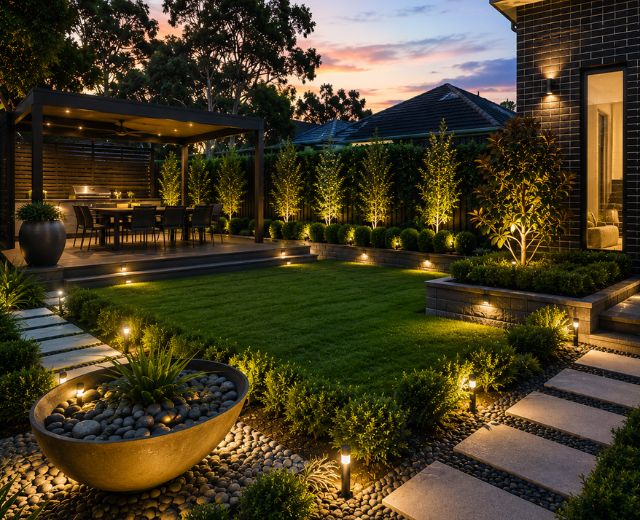 A1 team on a Baulkham Hills job, or a finished gardening result.