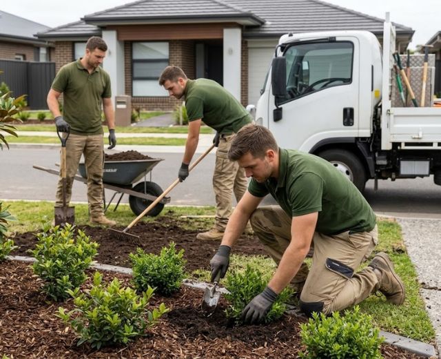 A1 team on a Blacktown job, or a finished gardening result.