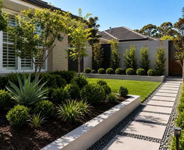 A1 team on a Bonnyrigg job, or a finished gardening result