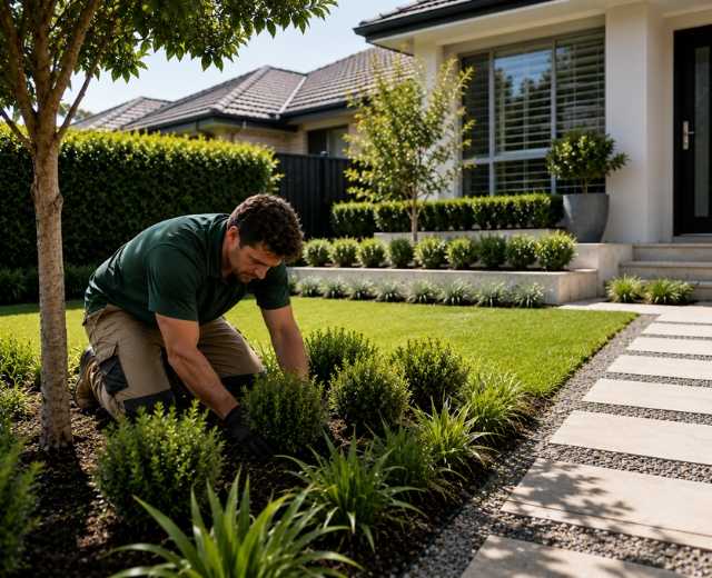 A1 team on a Burwood job, or a finished gardening result