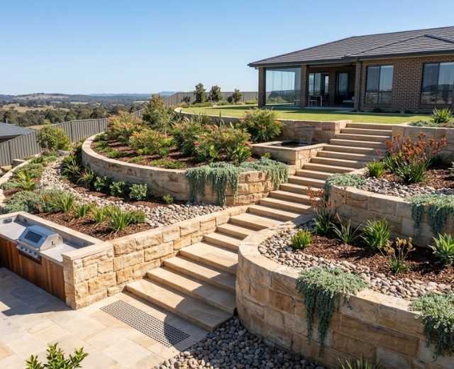 A1 team on a Campbelltown job, or a finished gardening result