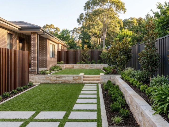 Completed A1 gardening work in Cheltenham (wide flagship shot).