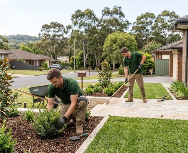 A1 team on a Elderslie job, or a finished gardening result.