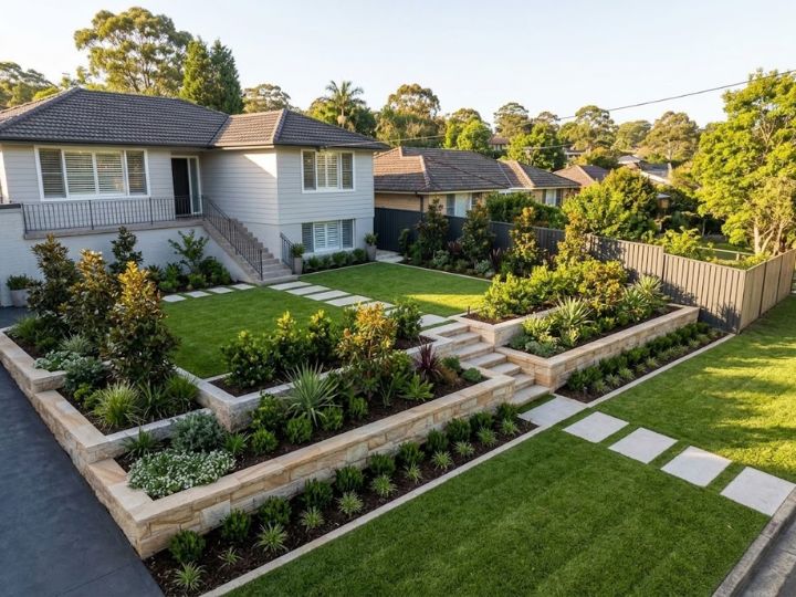 Completed A1 gardening work in Epping (wide flagship shot).