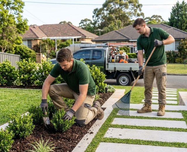 A1 team on a Epping job, or a finished gardening result.
