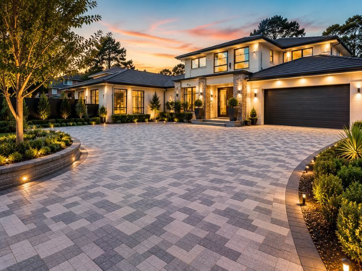 Completed A1 paving work in Caringbah (wide flagship shot).